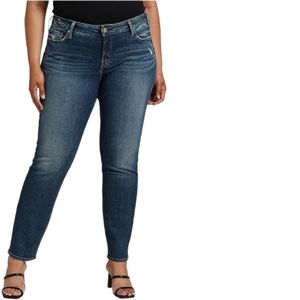 Silver Elyse straight jeans in size 18